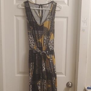 Stylish Yellow and Black Women's Jumpsuit